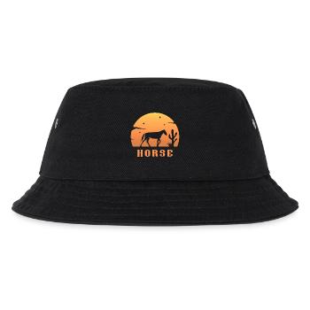 Pferd, Pferd, Western, Cowboy, Land - Kinder Bucket Hat - Schwarz - Vorne