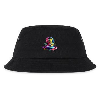 DJ Kitty – Rainbow - Kids’ Bucket Hat - black - Front