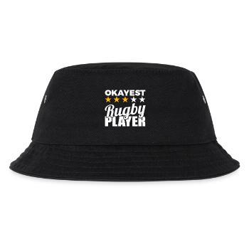 Witziger Rugbyspieler - Kinder Bucket Hat - Schwarz - Vorne