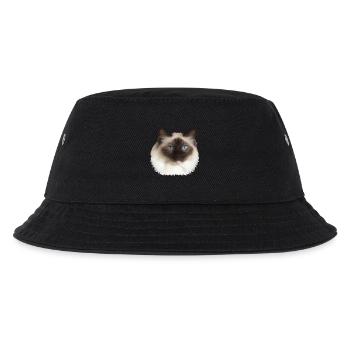 Flauschiges Kätzchen - Kinder Bucket Hat - Schwarz - Vorne