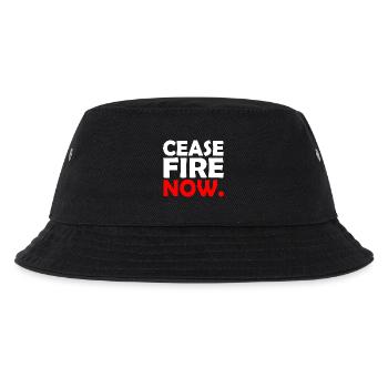 Ceasefire now - Kinder Bucket Hat - Schwarz - Vorne