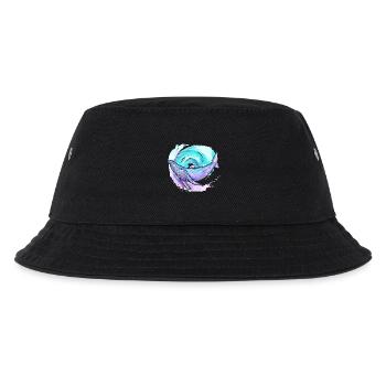 Buckelwal Aquarell - Kinder Bucket Hat - Schwarz - Vorne