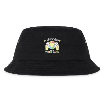 Ostereier, Frohe Ostern, Schokoladeneier - Kinder Bucket Hat - Schwarz - Vorne