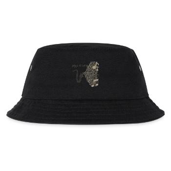 Musikalisches Saxophon Design in Noten - Kinder Bucket Hat - Schwarz - Vorne