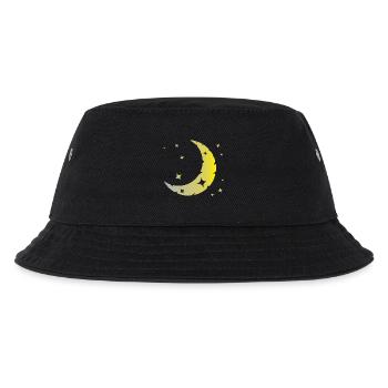 Mond und Sterne - Kinder Bucket Hat - Schwarz - Vorne