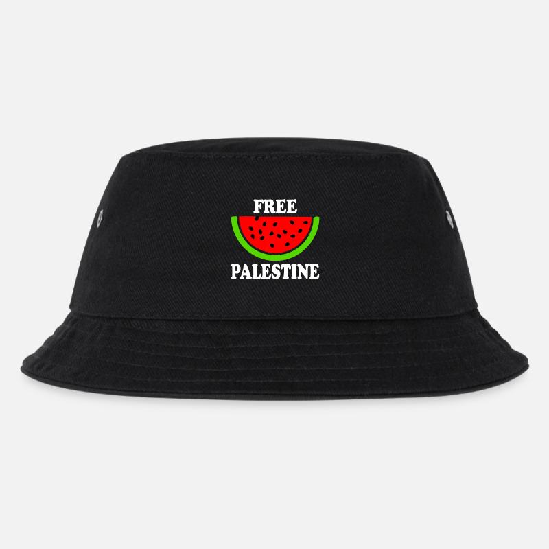Free palestine - Wassermelone Melone - Kinder Bucket Hat - Schwarz