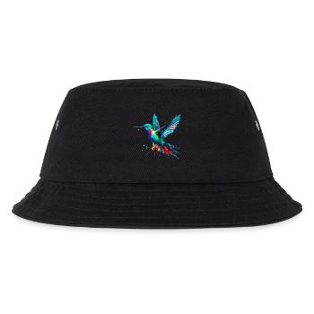 Kolibri - Kinder Bucket Hat - Schwarz - Vorne
