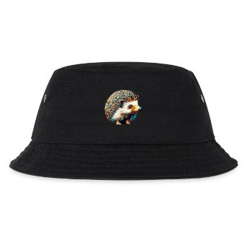 Hedgehog - Kids’ Bucket Hat - black - Front