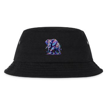 Elefant - Kinder Bucket Hat - Schwarz - Vorne