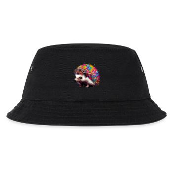 Igel - Kinder Bucket Hat - Schwarz - Vorne
