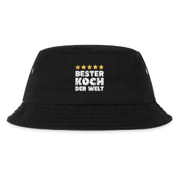 Koch - Kinder Bucket Hat - Schwarz - Vorne