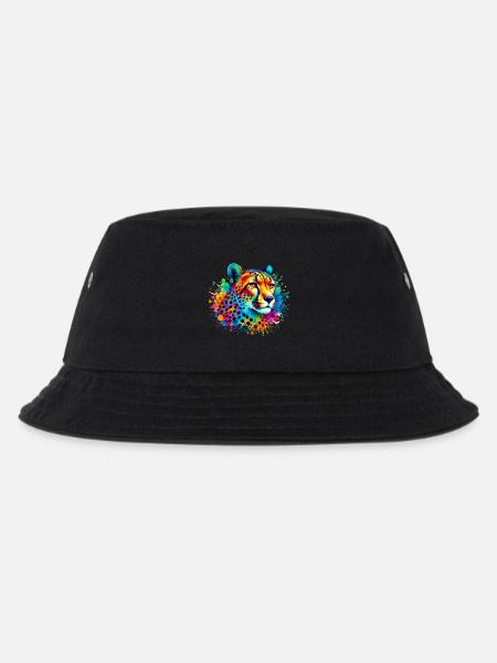 Gepard - Kinder Bucket Hat - Schwarz