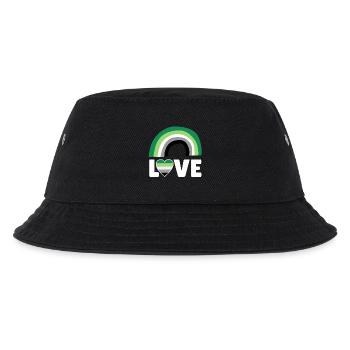Aromantik, Aromatisch, Bogen - Kinder Bucket Hat - Schwarz - Vorne