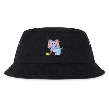 Éléphant de hockey sur gazon avec un bâton de hockey sur gazon - Bob Enfant - noir - Devant