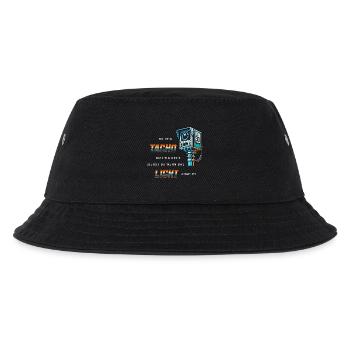 Auto Tuning Blitzer Spruch - Kinder Bucket Hat - Schwarz - Vorne