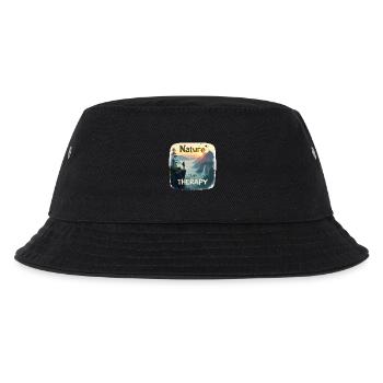 Nature is my Therapy - Hiking in the mountains - Kids’ Bucket Hat - black - Front