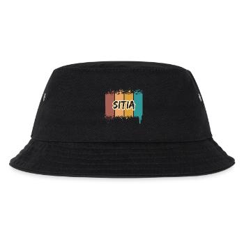 Sitia Sitia - Kinder Bucket Hat - Schwarz - Vorne