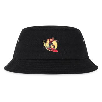 Surfer Grafik - Kinder Bucket Hat - Schwarz - Vorne