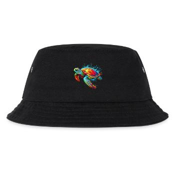 Schildkröte - Kinder Bucket Hat - Schwarz - Vorne