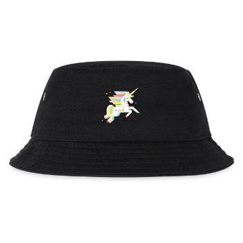 Delicate Geometric Unicorn – Dreamy & Magical - Kids’ Bucket Hat - black - Front