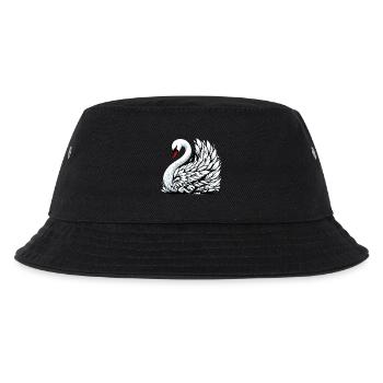 Schwan - Kinder Bucket Hat - Schwarz - Vorne