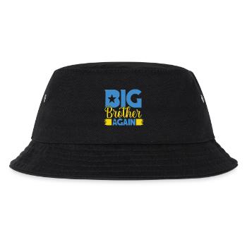 WIEDER GROSSER BRUDER wieder großer Bruder - Kinder Bucket Hat - Schwarz - Vorne