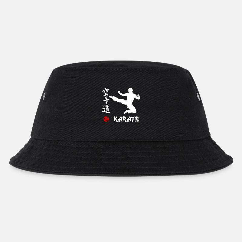 Karate white - Kids’ Bucket Hat - black