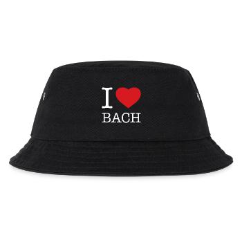 I LOVE BACH - Kinder Bucket Hat - Schwarz - Vorne