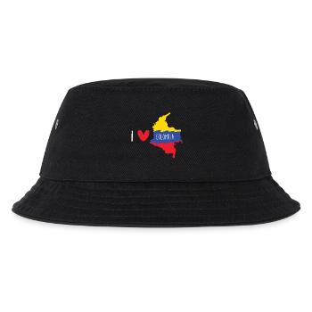 Kolumbien - Kinder Bucket Hat - Schwarz - Vorne