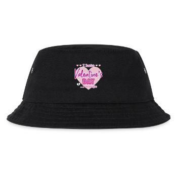 I hate valentine`s day - Kinder Bucket Hat - Schwarz - Vorne