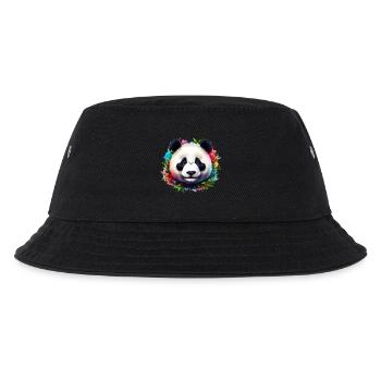 Panda - Kinder Bucket Hat - Schwarz - Vorne
