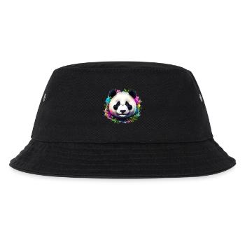 Panda - Kinder Bucket Hat - Schwarz - Vorne