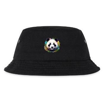 Panda - Kinder Bucket Hat - Schwarz - Vorne