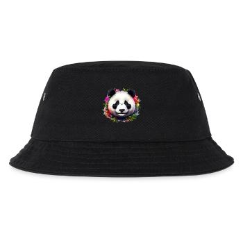 Panda - Kinder Bucket Hat - Schwarz - Vorne