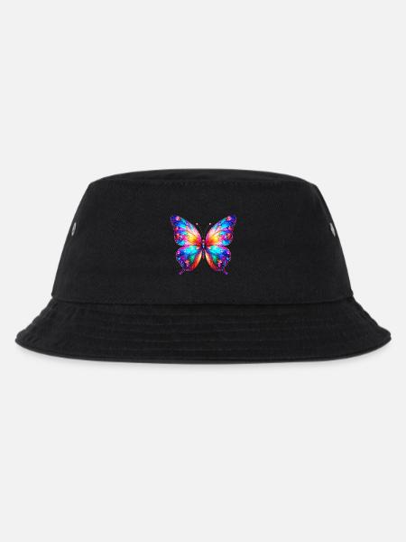 Schmetterling - Kinder Bucket Hat - Schwarz