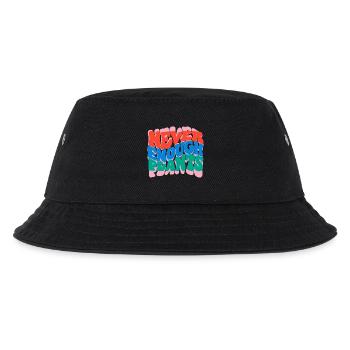 Nie genug Pflanzen - Kinder Bucket Hat - Schwarz - Vorne