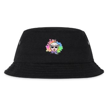 Schäfer Schaf - Kinder Bucket Hat - Schwarz - Vorne