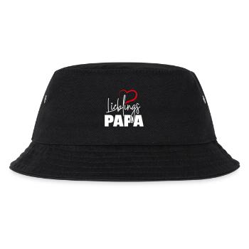 Lieblingspapa - Kinder Bucket Hat - Schwarz - Vorne