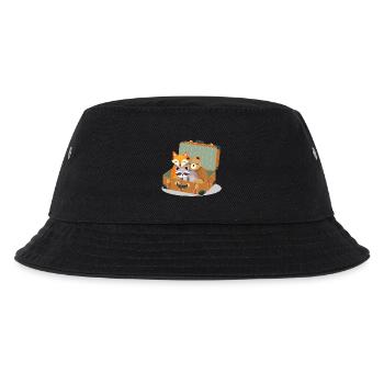 Animal lovers in a suitcase - adventure for children's hearts - Kids’ Bucket Hat - black - Front