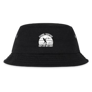 Angler Witz - Kinder Bucket Hat - Schwarz - Vorne