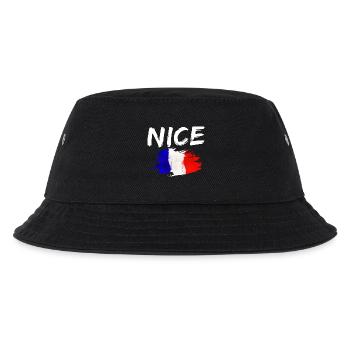 Nice Frankreich Flagge Nizza - Kinder Bucket Hat - Schwarz - Vorne