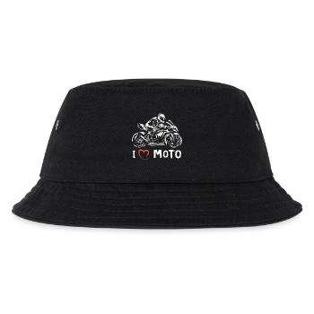 I love Moto - Superbike Motorcycle Racing - Kids’ Bucket Hat - black - Front