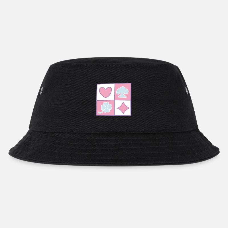 Checkerboard by helfspawn - Kids’ Bucket Hat - black