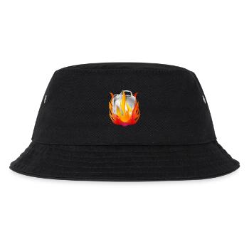 Cartouche d’essence chromée brûlante dans un style rétro - Bob Enfant - noir - Devant