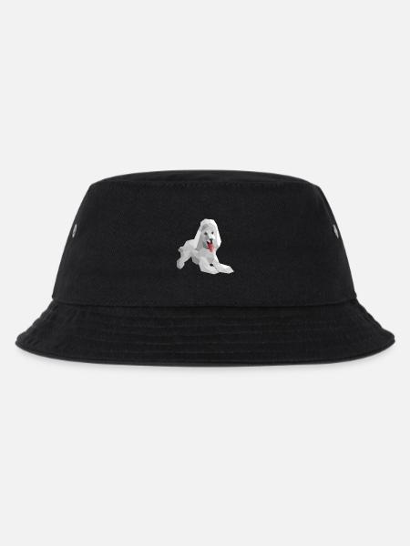 Elegant low poly poodle - Kids’ Bucket Hat - black