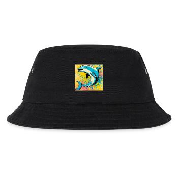 Delfin - Kinder Bucket Hat - Schwarz - Vorne