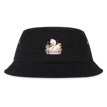 Swans Swan - Kids’ Bucket Hat - black - Front