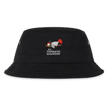 Funny sleep shirt pajama chicken saying gift - Kids’ Bucket Hat - black - Front