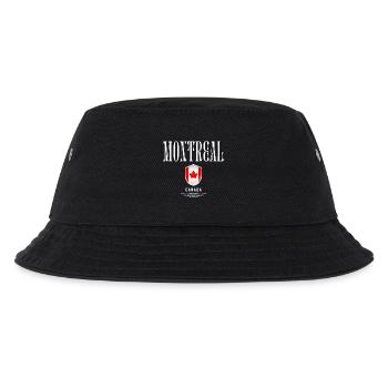 Montreal, Kanada, elegantes und minimalistisches Design - Kinder Bucket Hat - Schwarz - Vorne