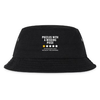 Puzzle Quote Design - Kids’ Bucket Hat - black - Front
